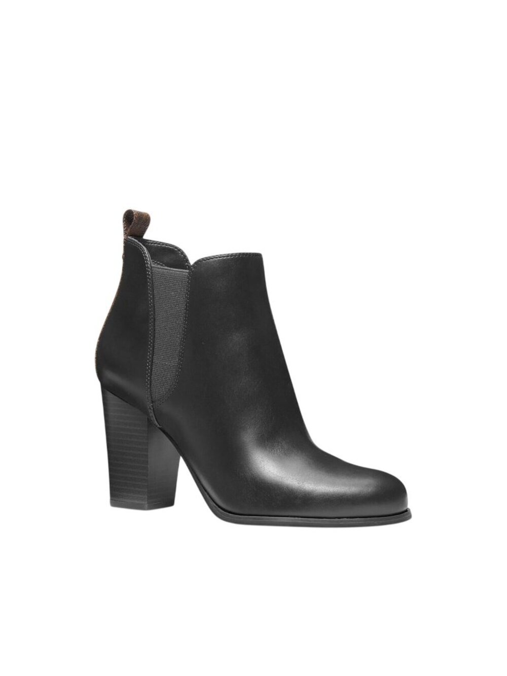 NWT Michael Michael Kors Evaline Heeled Bootie Pull On Dress Black Multi 9M